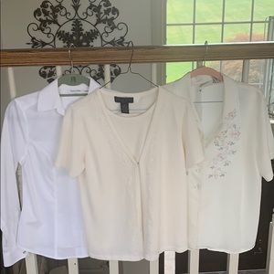 Vintage white blouse bundle!
